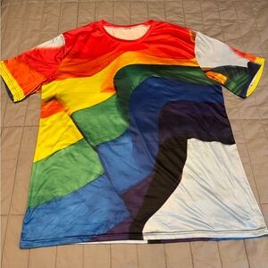 Colorful Rainbow Pride Graphic T-Shirt